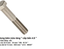 BULONG THÂN NHỎ NỬA RĂNG XI KẼM