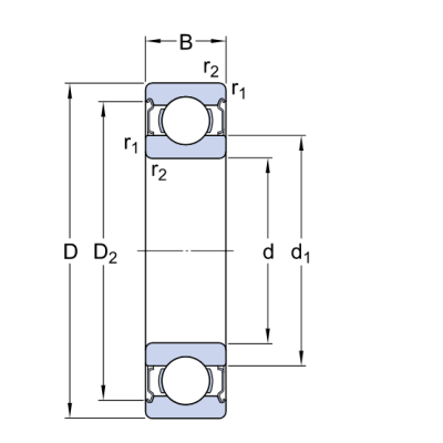 Vòng Bi SKF 627-2Z