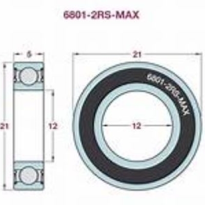 Bạc Đạn KOYO 6801 2RS